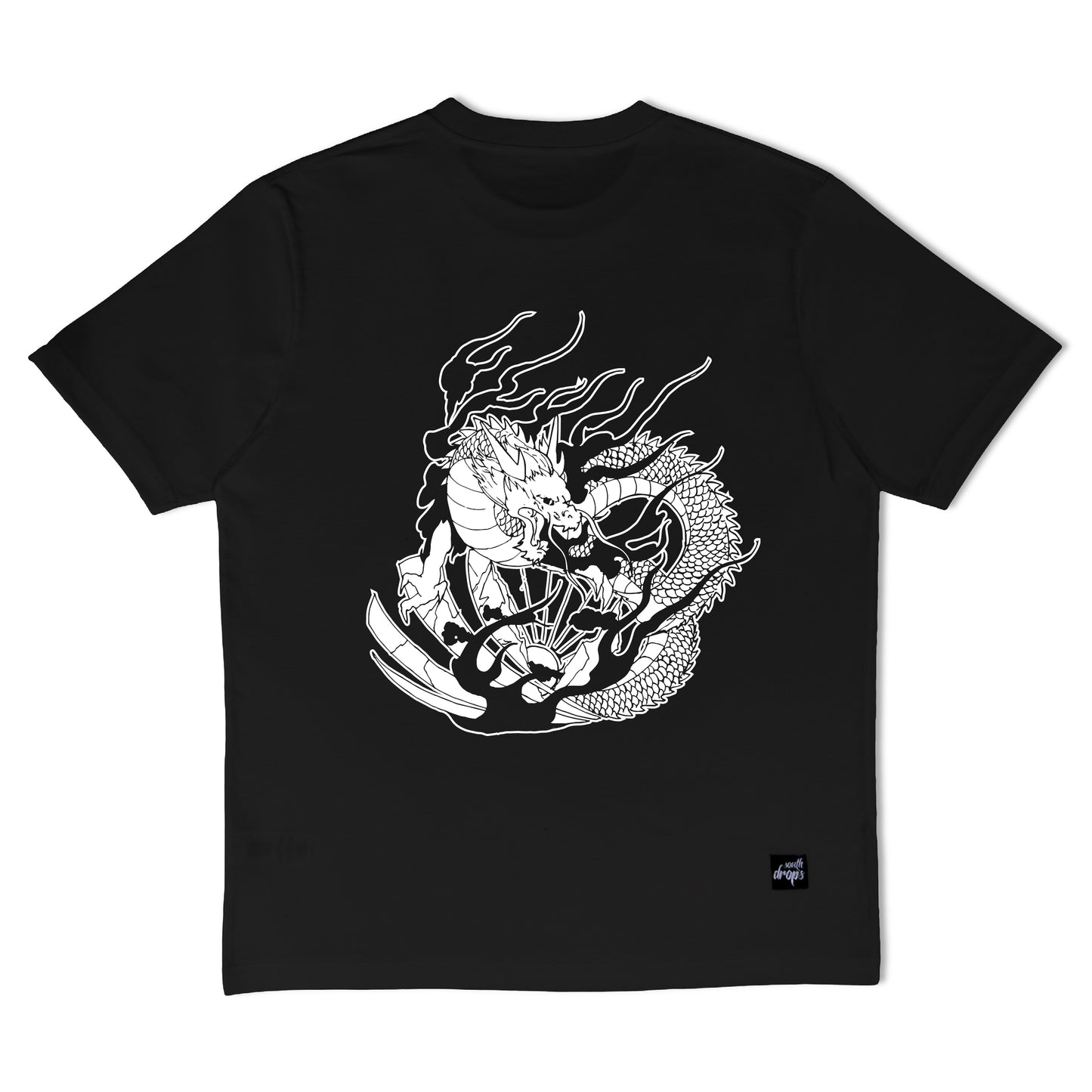 Risin Dragon Black Tee
