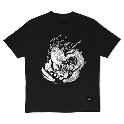 Risin Dragon Black Tee
